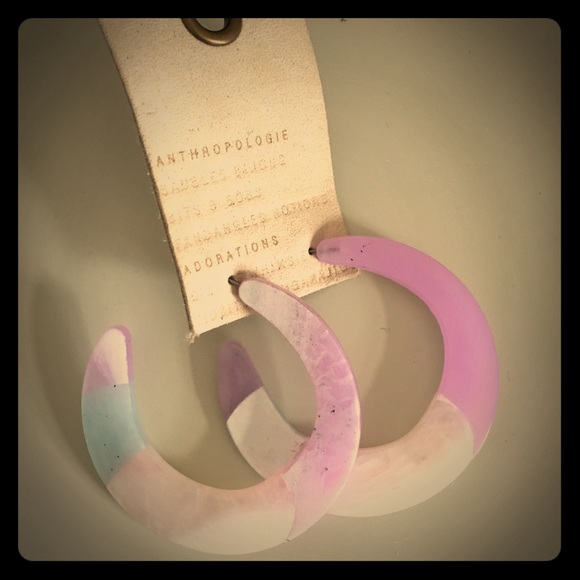 Anthropologie Jewelry - Anthropologie lucite earrings NWT