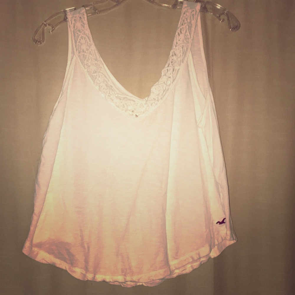 Hollister white tank