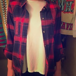 Red/Navy flannel