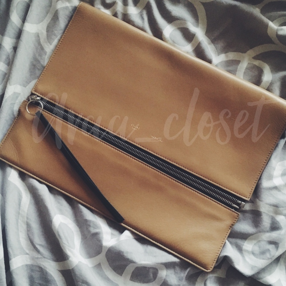 *SALE Celine Oversized Zip Clutch