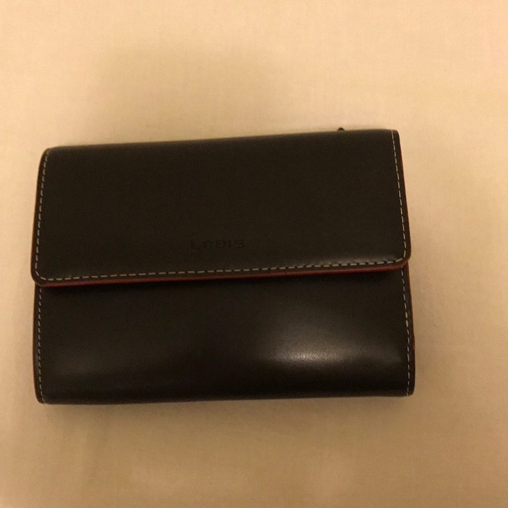 Black/red Lodis Wallet