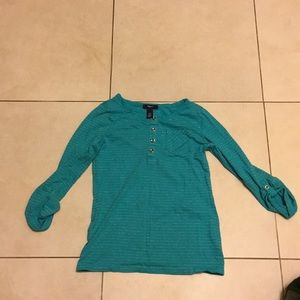 Teal shirt