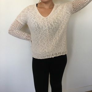Lucky Brand White Knit Sweater