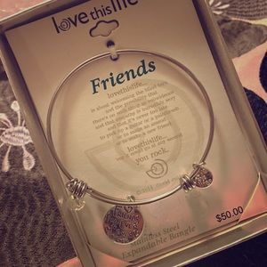 Love This Life, Friends bracelet, stainless steel