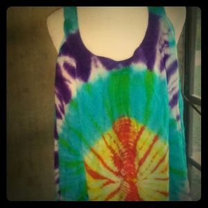 Sleeveless Tie dye dress top