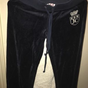 Navy Blue Velour Pants Juicy Couture.