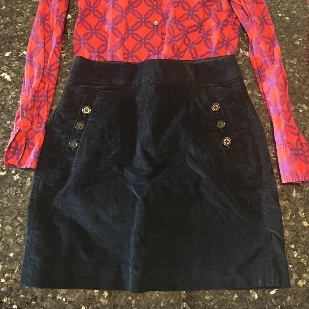 Banana Republic Mini cord skirt