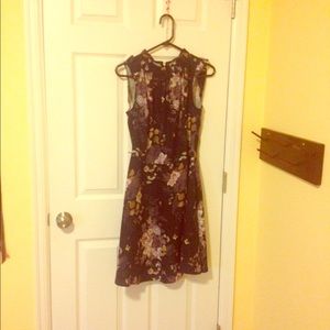 Elegant vintage floral dress