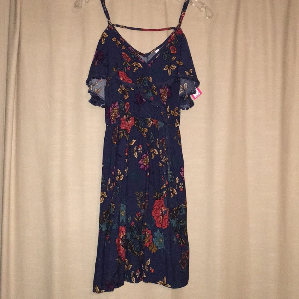 Target navy floral summer dress brand new