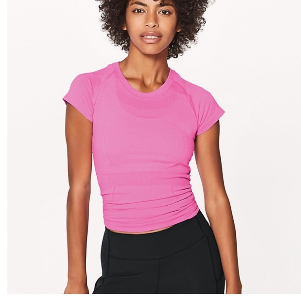 Lululemon Pink Swiftly Tech short sleeve