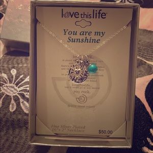 You are my Sunshine, love this life necklace