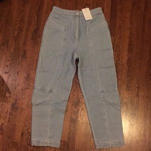 ASOS White light denim high-waisted pants