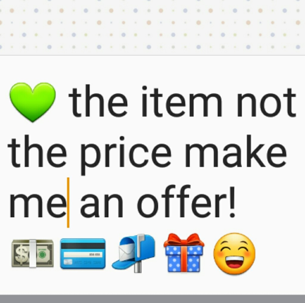 Love the item but not the price make me an offer!