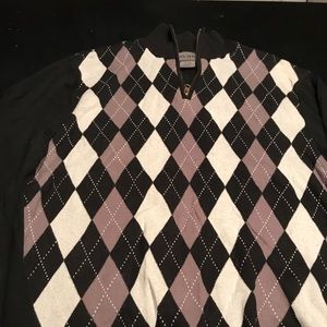Men's argyle sweater