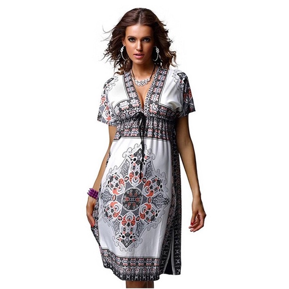 Dresses & Skirts - SALE! NWOT V-Neck Mini Dress / Swim Coverup