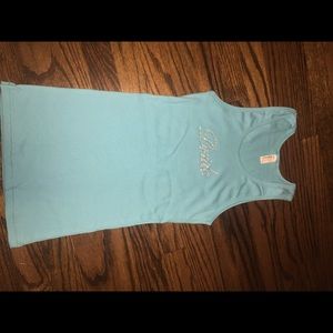 American apparel blue bride tank top