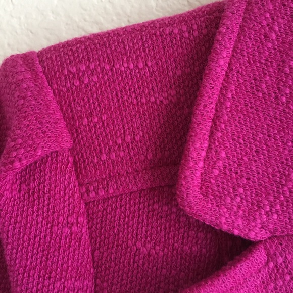 Nanette Lepore Magenta Belted Jacket - Picture 4 of 6