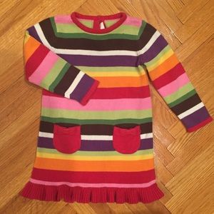 Cute Rainbow Sweater Dress