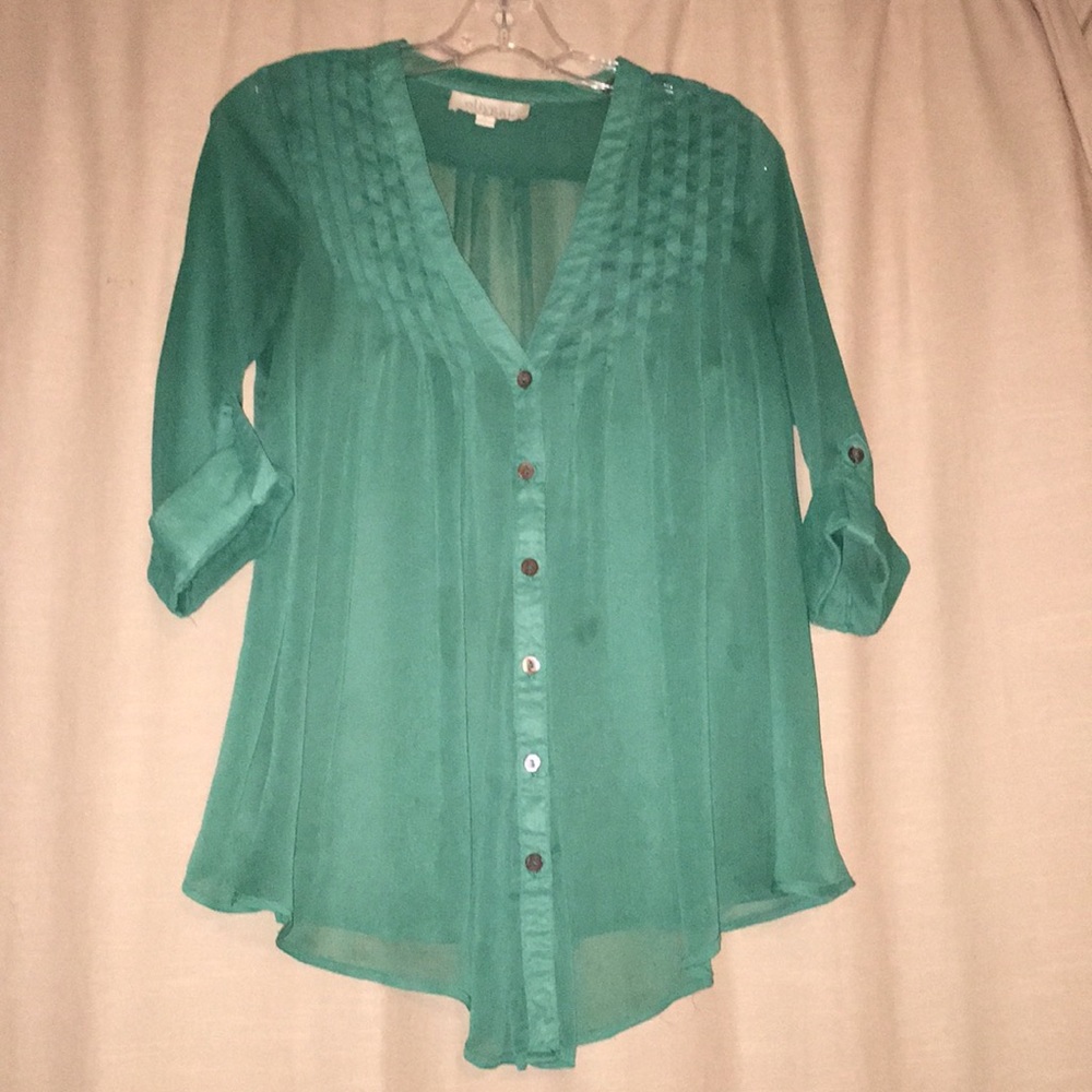 Green blouse