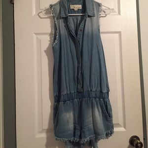 Blue jean romper