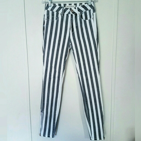 Bullhead Denim - Bullhead Striped High Rise Skinniest Jeans