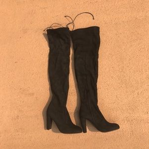 Black Thigh High Boots