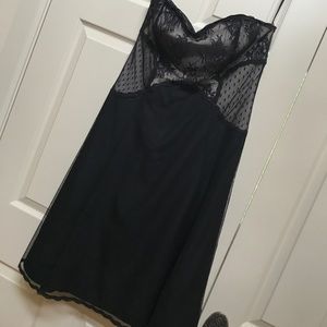 Black lace dress