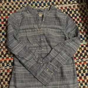 Blue and white tunic