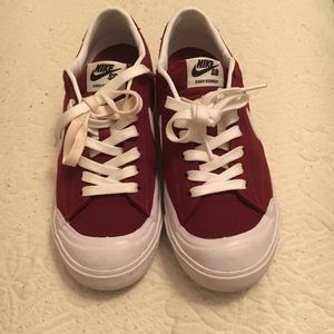 Burgundy nikes