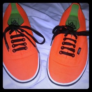 ** On Hold**  bright orange vans