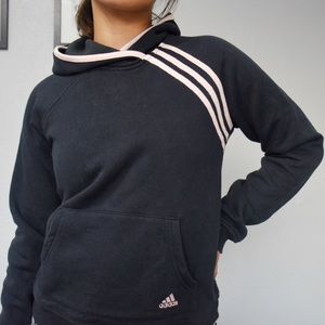 Pink and Black Adidas Jacket/Hoodie