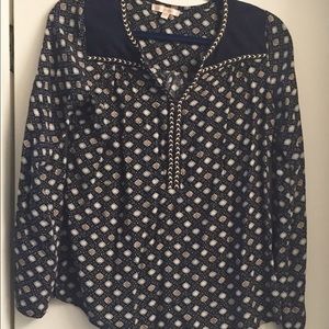 Stitch fix, mixed fabric top