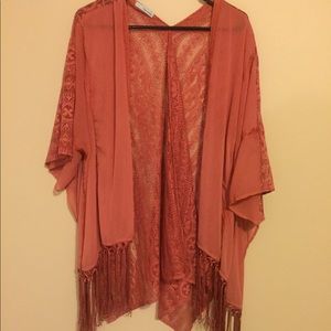 Coral Maurices Kimono- Size Large