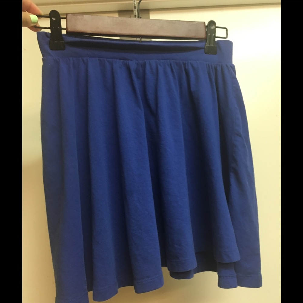 Blue Circle Mini Skirt