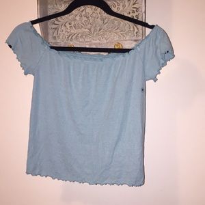 AE Lettuce Edge Off-The-Shoulder T-Shirt