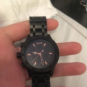 Women's Nixon Chrono Watch With Rose Gold