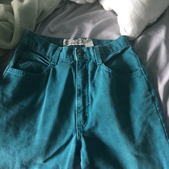 TEAL mom jeans! - Picture 2 of 3