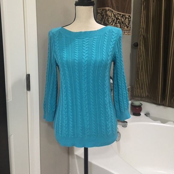 Chaps Sweaters - Chaps quarter length sleeves sweater