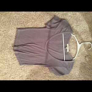Gray crop top
