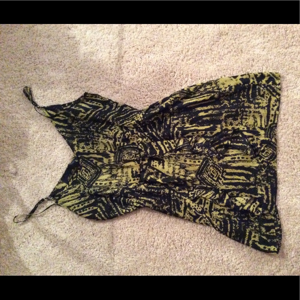 Black and yellow dress
