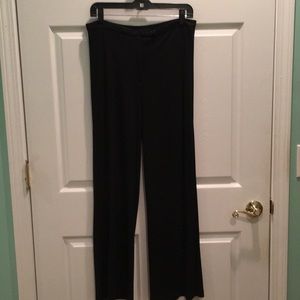 Black Wide Leg Knit Pants -Wardrobe Staple