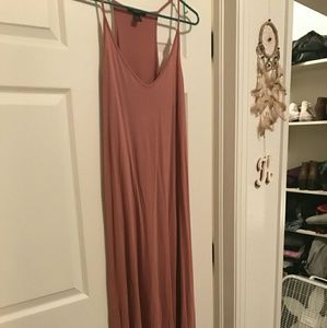 Coral maxi dress