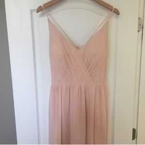 Blush bridesmaid dress