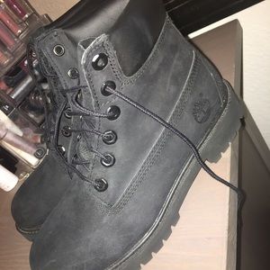 All Black Timberland Boots