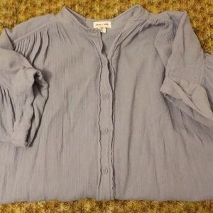 Urban Outfitters Gauzey Button Up Tee
