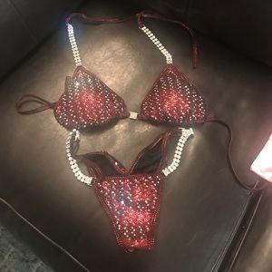 Angel Competition Bikini in hologram vampire red