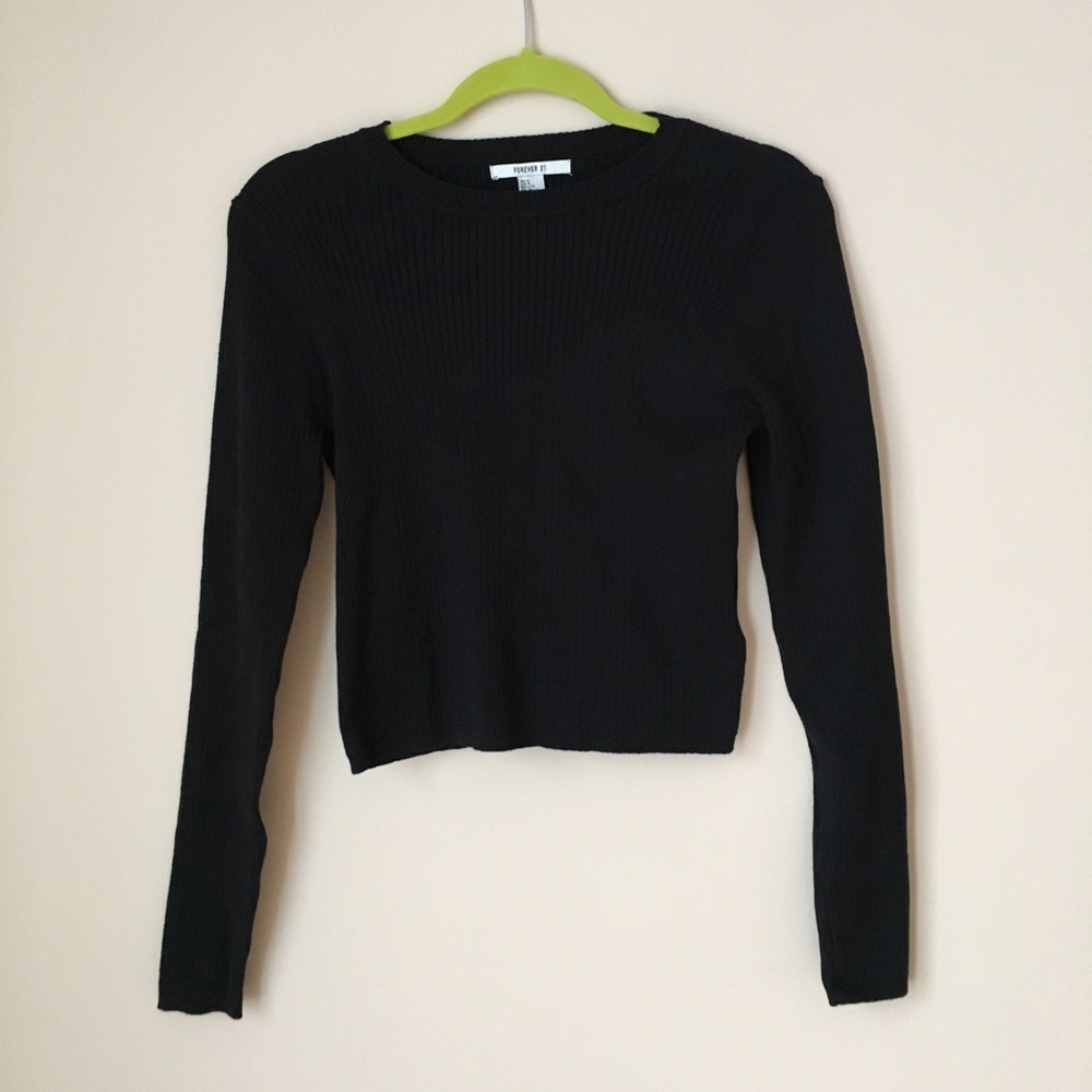 Forever 21 Long Sleeve Black Sweater
