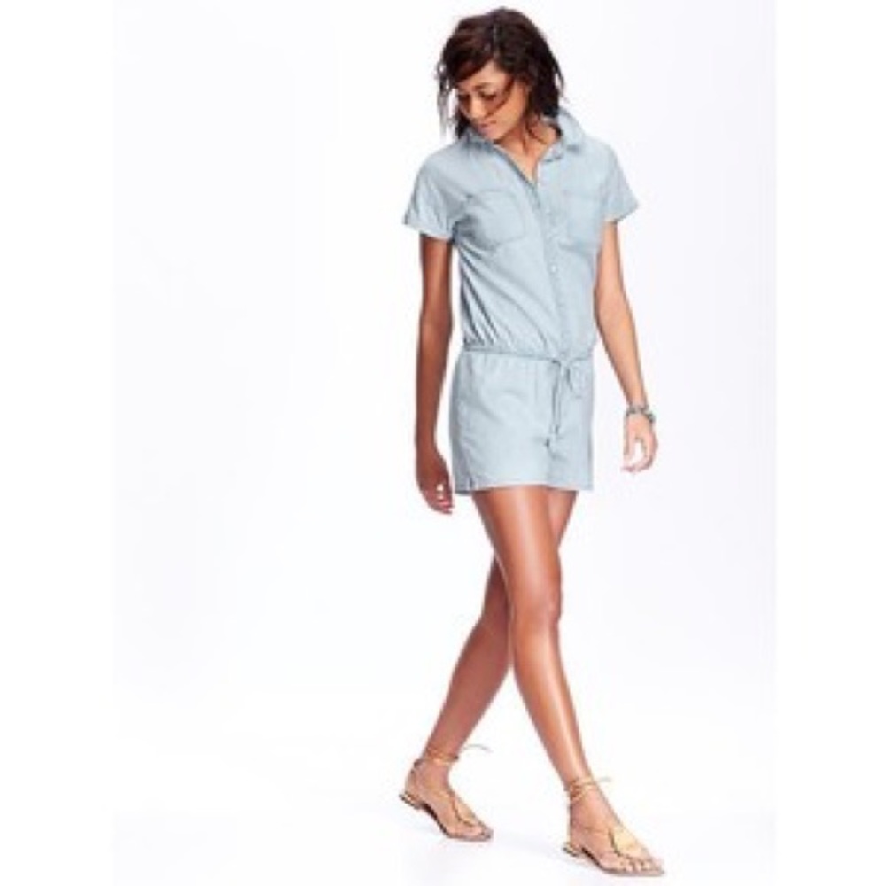 Old Navy Chambray Romper