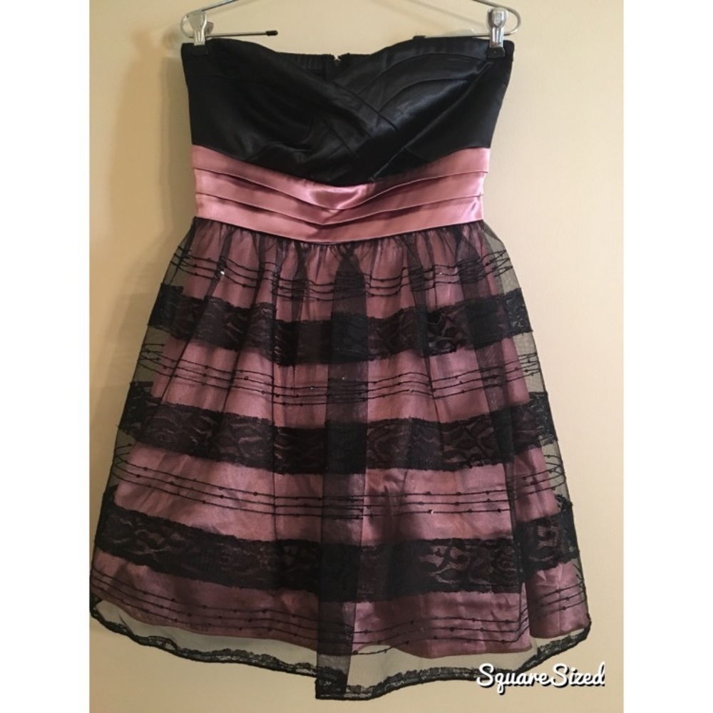 Strapless Short Evening Dress
