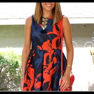Dress Barn floral fit and flare dress